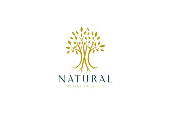 Abstract Illustration Tree Logo for Business Graphics