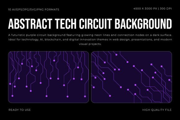 Abstract Tech Circuit Background: A Futuristic Graphics Asset