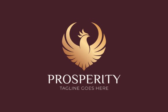 Elegant Phoenix Logo for Premium Graphics and Templates