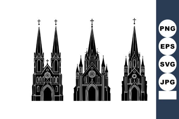 Exploring Gothic Cathedral Facade Trio for Crafts