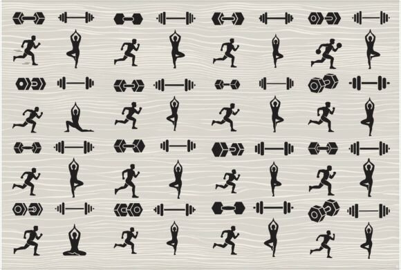 Fitness Icons for Crafts: Perfect Graphics for Active Lifestyles