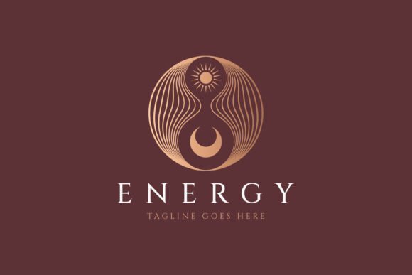 Infinity Symbol Logo Sun Moon Energy
