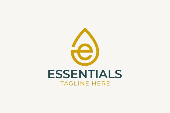 Letter E and Water Drip Logo: A Modern Graphics Solution