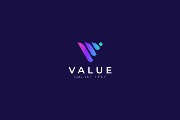 Letter V Logo for Business & Tech Graphics