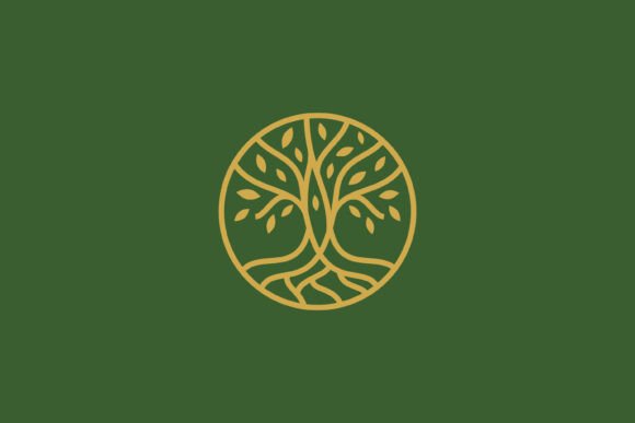 Minimalist Tree Logo for Handmade Business Graphics