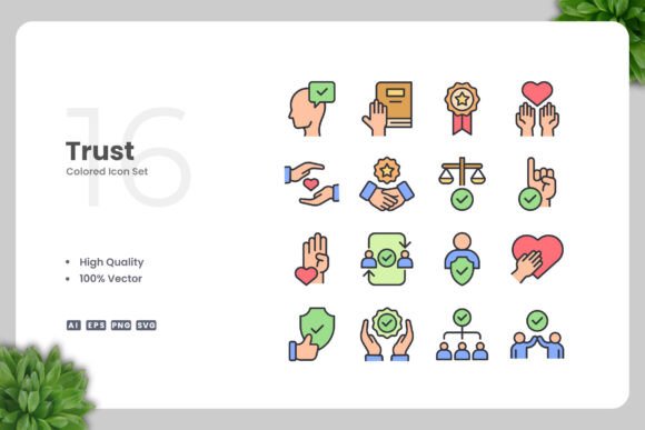 Trust Colored Icons: Graphics for Local Branding